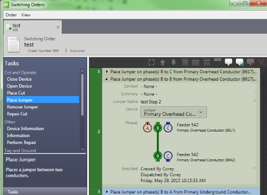 Jumpers in Switching Orders