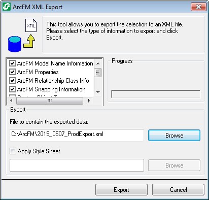 ArcFMxmlexport