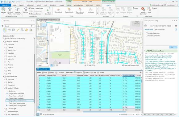 Downstream Electric Utility Network Trace– editing with associations