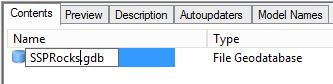 Figure 2. Naming the Geodatabase