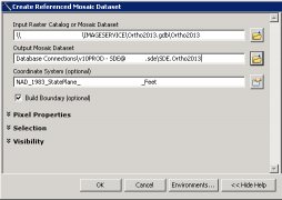 Create Referenced Mosaic Dataset