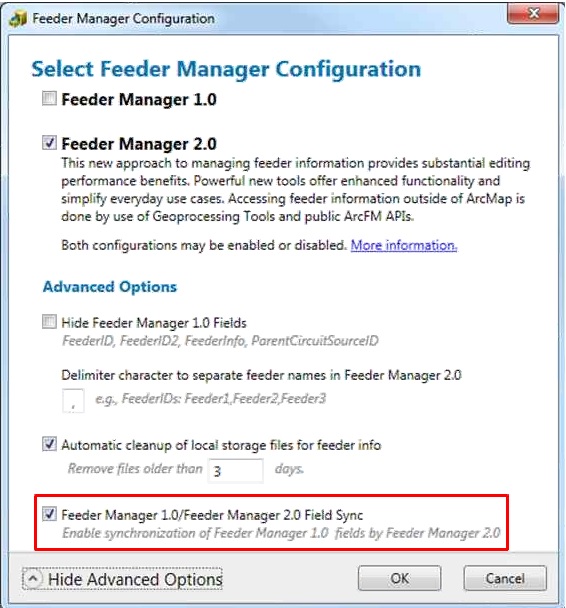 Feeder Mgr Configuration w/Sync Tool
