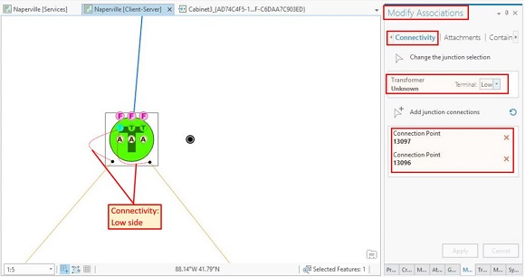 UNEA - NewServices - A-phase XFR low-side connection - Annotation - Esri Utility Network - Adding New Services to Your Network