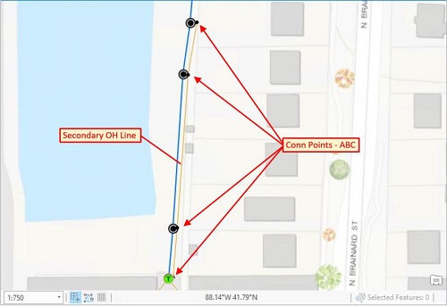 UNEA - NewServices - Secondary OH - Connection Points - Annotation - Esri Utility Network - Adding New Services to Your Network