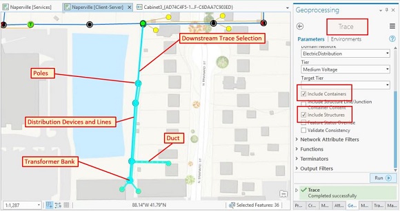 UNEA - NewServices - Trace with Containers and Attachments - Annotation - Esri Utility Network - Adding New Services to Your Network