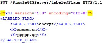 HTTP PUT Labeled Flag message
