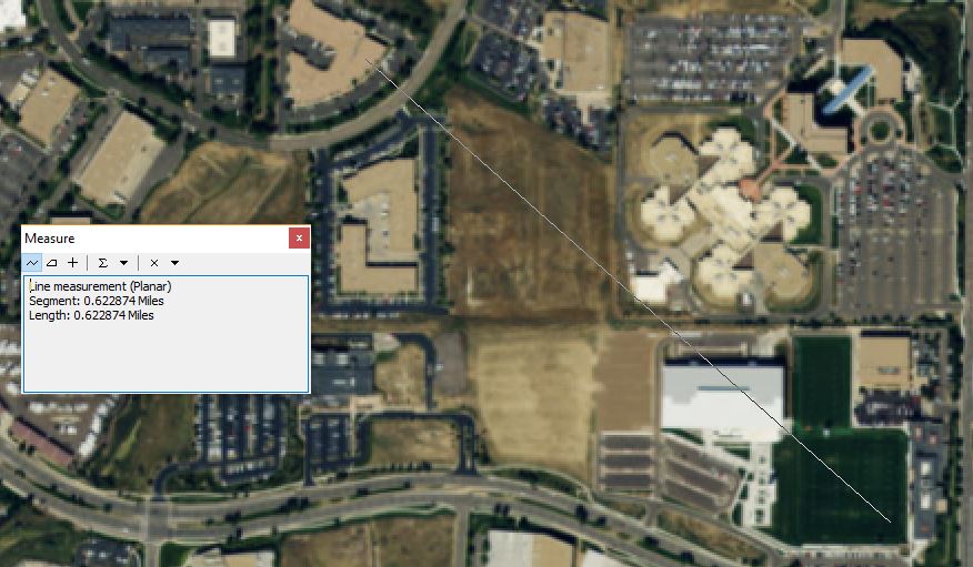 How long is a coordinate degree Figure 4. Distance to Bronco's Training Facility