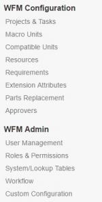 SSP WFM Admin Modules