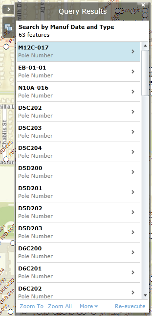 query results