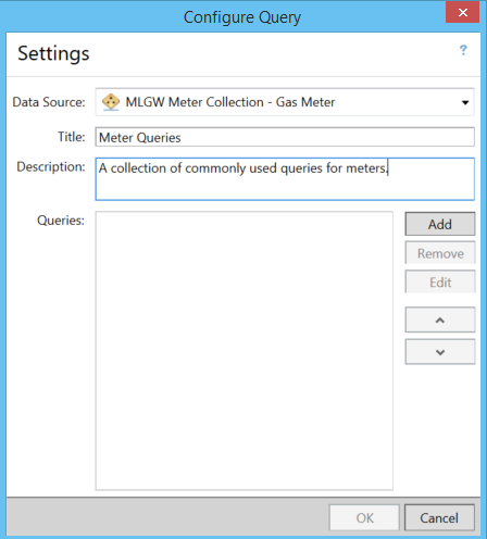 Configure Query Widget