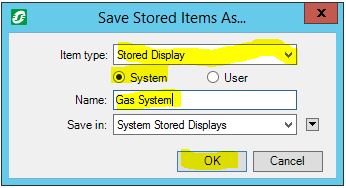 Figure 10. Saving Stored Display