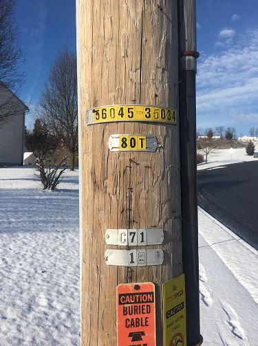 Figure 1. Local Utility Pole - Naming GIS Features
