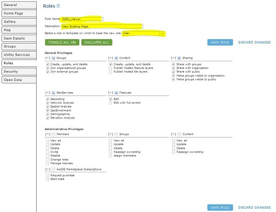 Figure 9. Loading of Privilege Template