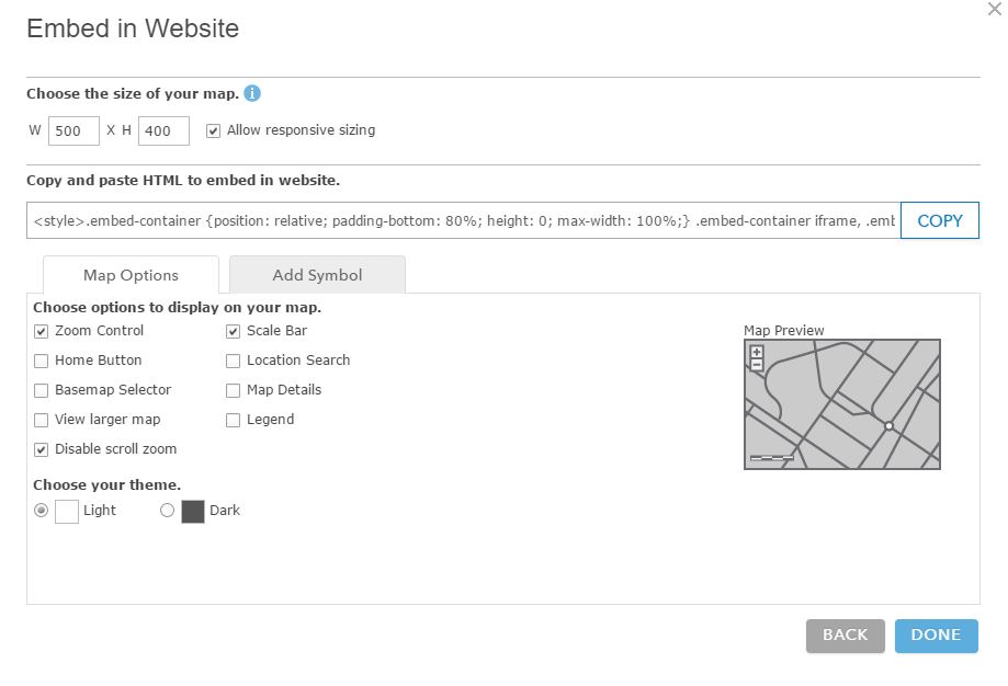 Figure 6. Copy of Web Map Link