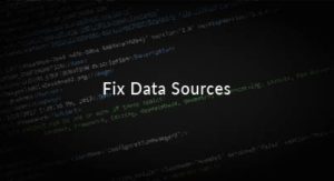fix data sources