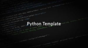 Python template